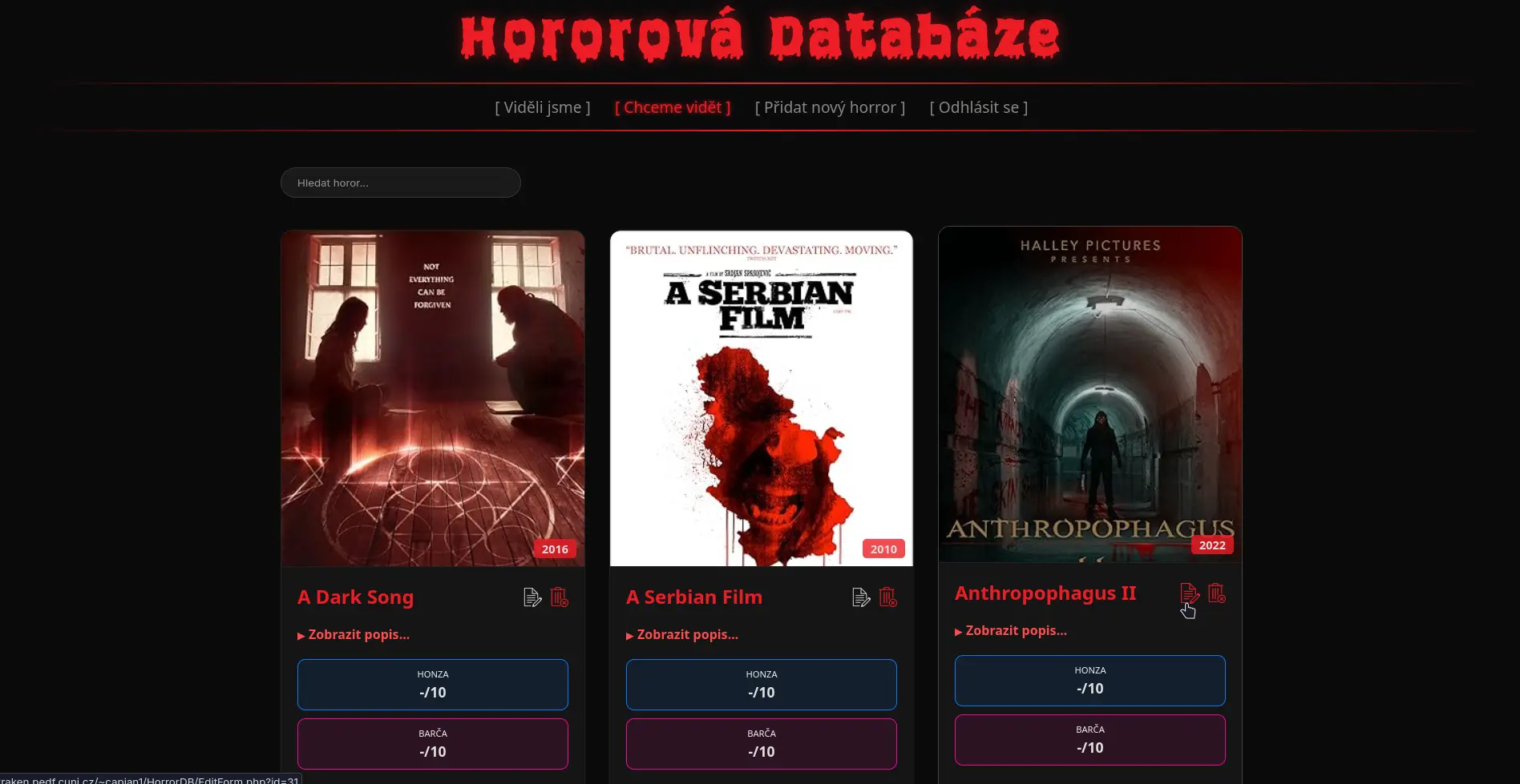 Snímek sekce Chceme Vidět