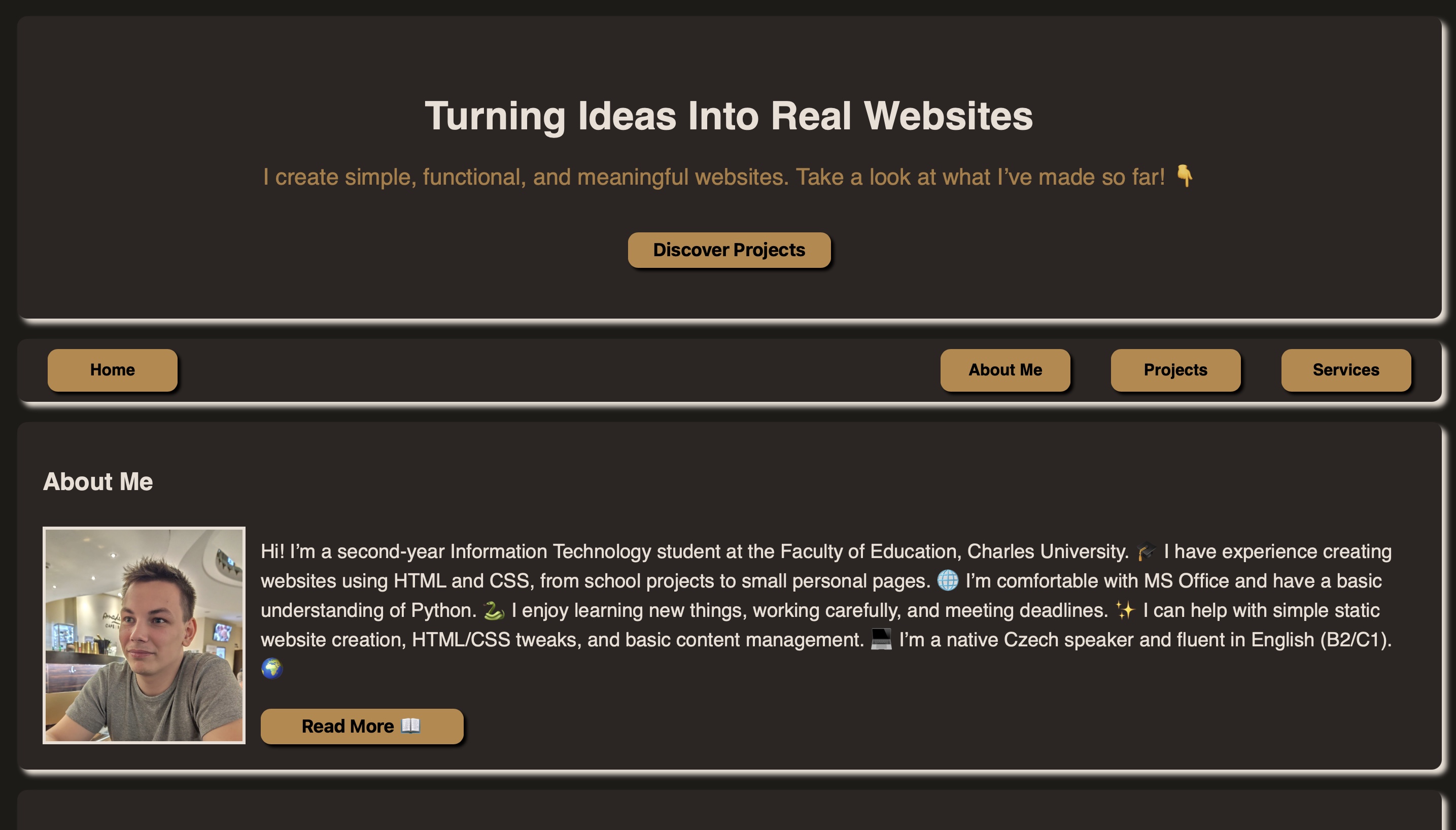 Osobní Portfolio Obrázek